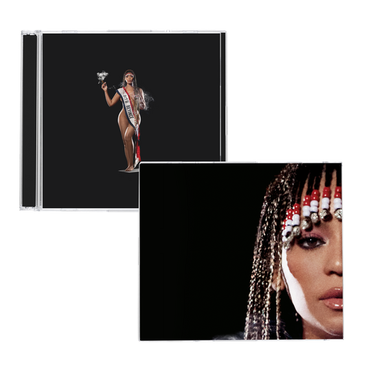 Beyoncé Cowboy Carter limited edition CD, jewel case shown with the black alternate cover card