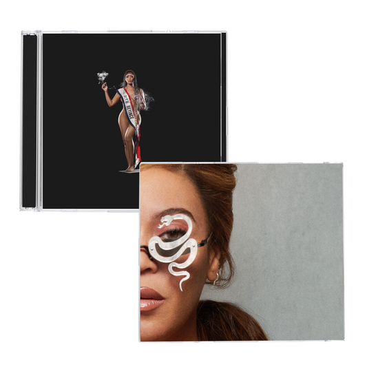 Beyoncé Cowboy Carter limited edition CD, jewel case shown with the white alternate cover card