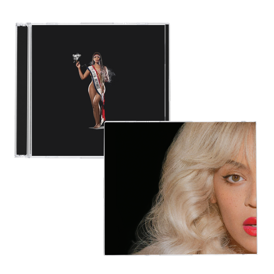 Beyoncé Cowboy Carter limited edition CD, jewel case shown with the red alternate cover card