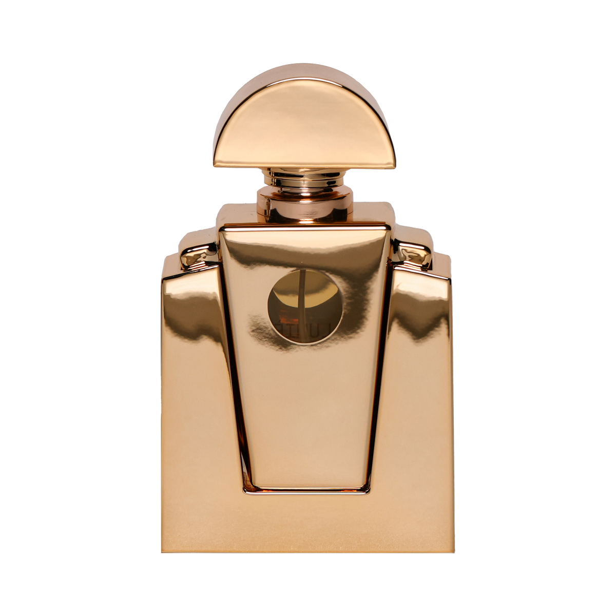 Beyoncé Cé Lumière eau de parfum 50ml, gold metallic bottle with a domed cap, front view