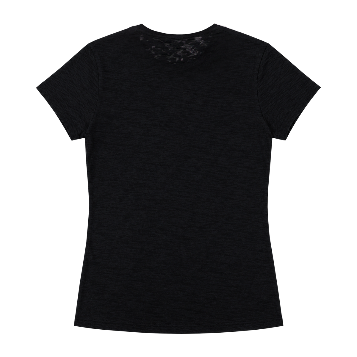 B'DAY Deluxe vintage t-shirt in black, plain back view of the fitted tee
